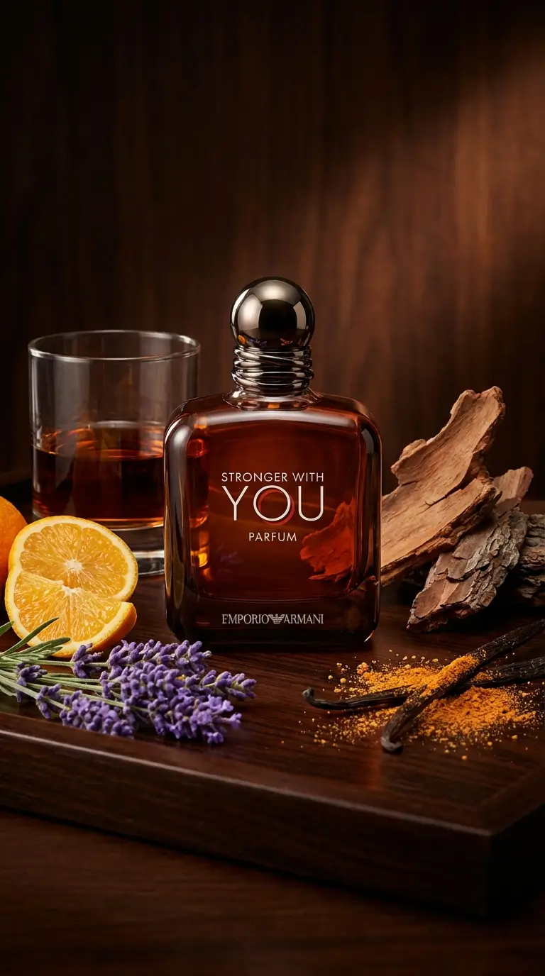 Bottle of Armani Stronger With You Parfum